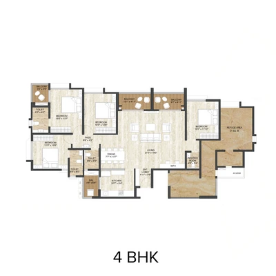 2, 2.5, 3 & 4 BHK Apartments